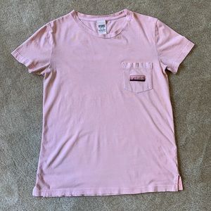 Victoria’s Secret PINK Dusty Rose size XS Oversized Pocket T-Shirt